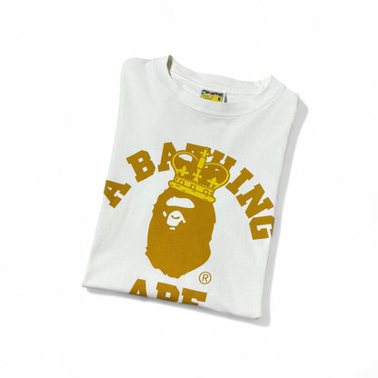 Japanese Brand A BATHING APE 00s White T-Shirt Size M