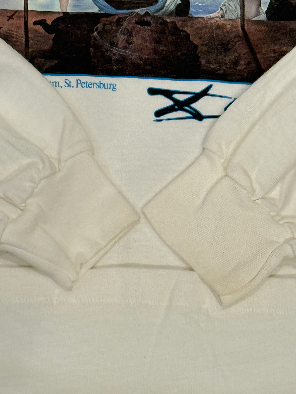 Salvador Dali 90s Dead Stock Discovery of Art White Size XL