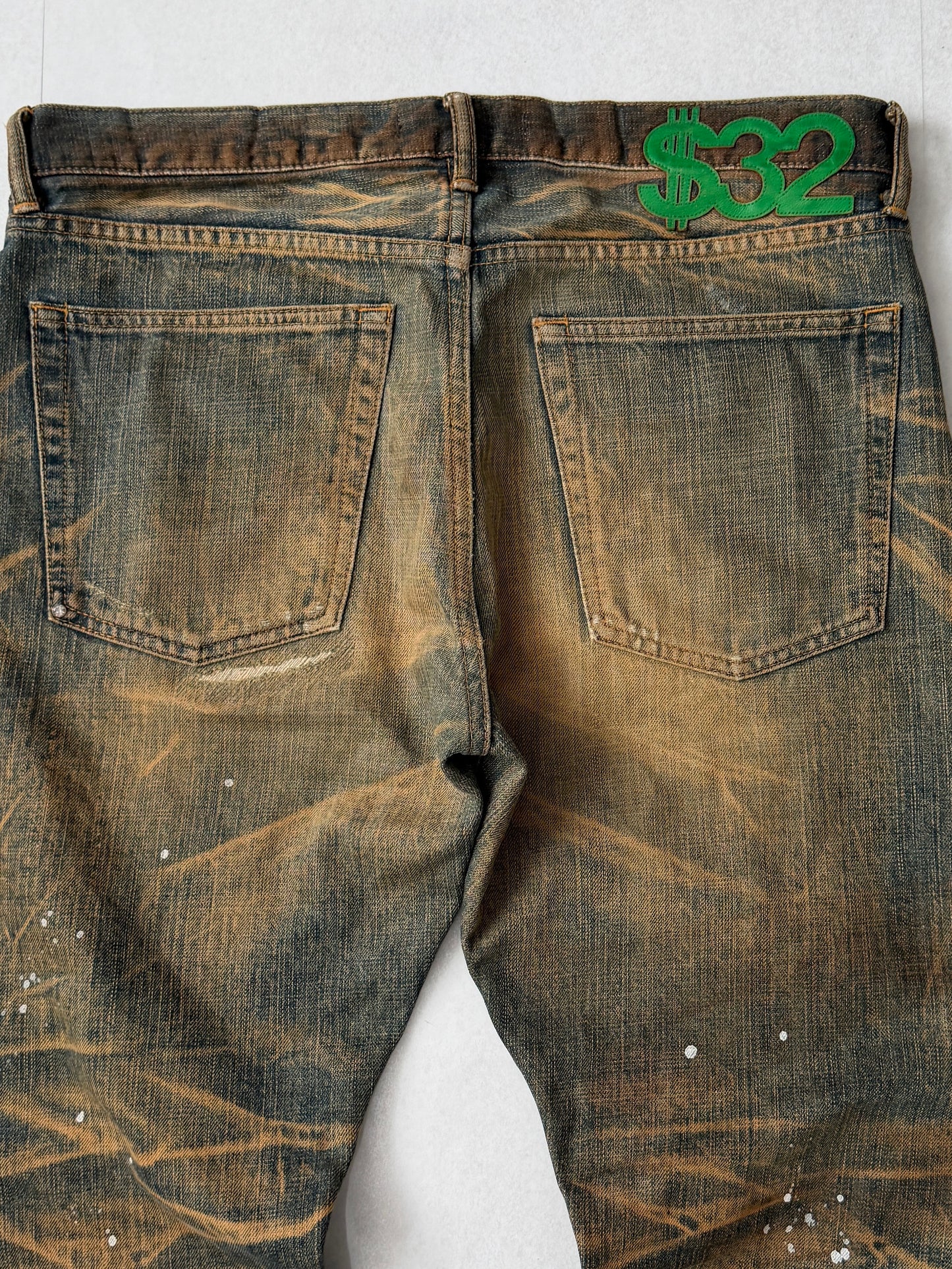 Swagger Brown Damaged Jeans Size 32