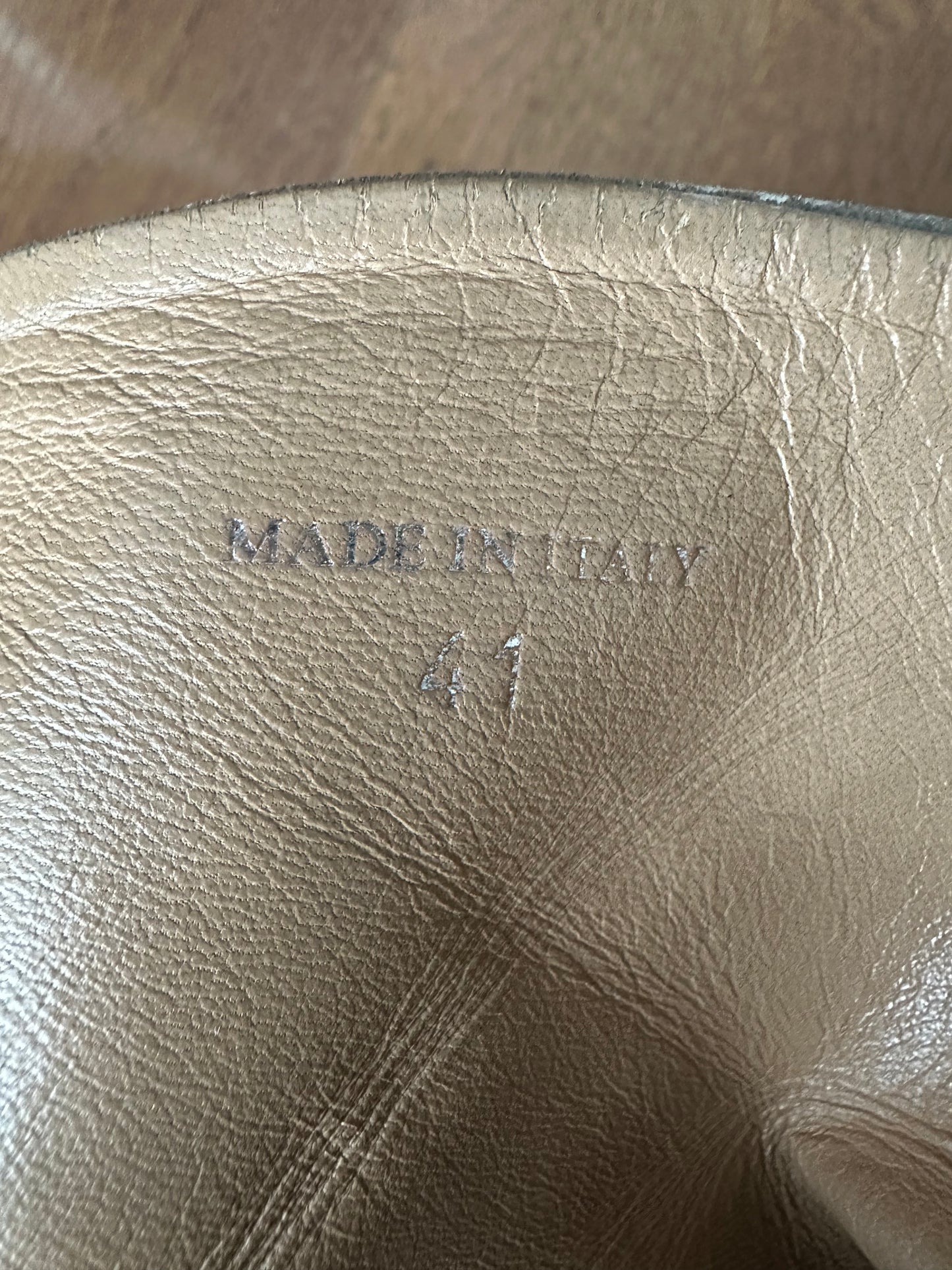 Maison Margiela Gray Painted Tabi Heel Boots