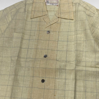 PINE HAWK 90s Open Collar Shirt Size L