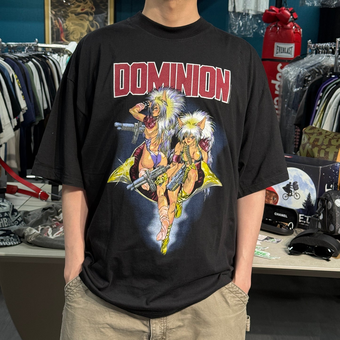 DOMINION 90s 1994 Copyright Cyberpunk Anime Art Tee Size XL