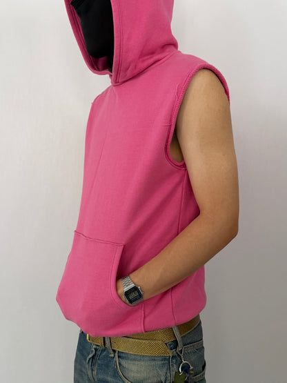 PHENOMENON Pink Cotton Vest Size S
