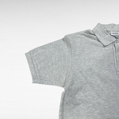 Lacoste Short Sleeve Polo Shirt Gray Size XS