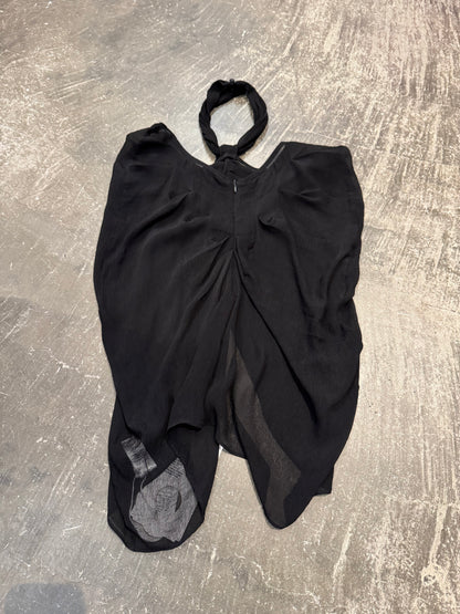 Room SERVICE Black Cupro Viscose Blend Size S