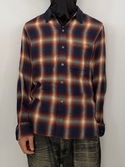 Tsumori Chisato Multi-color Cotton Blend Plaid Shirt Size 1