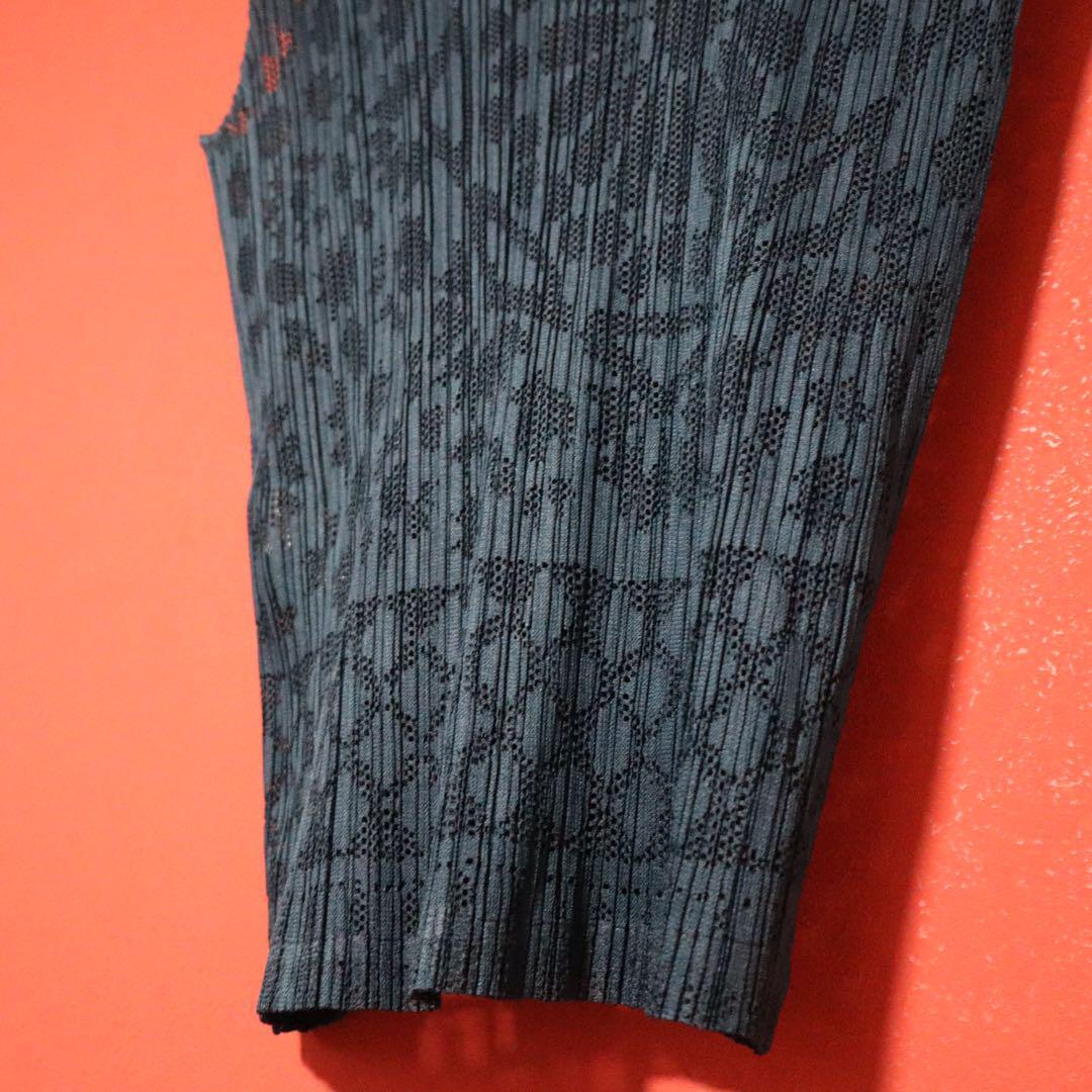 Vintage PLEATS PLEASE Sheer Pleated Patterned Tank Size 3