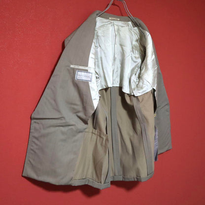 Gianni Versace 80s DB Striped Beige Jacket Size 46