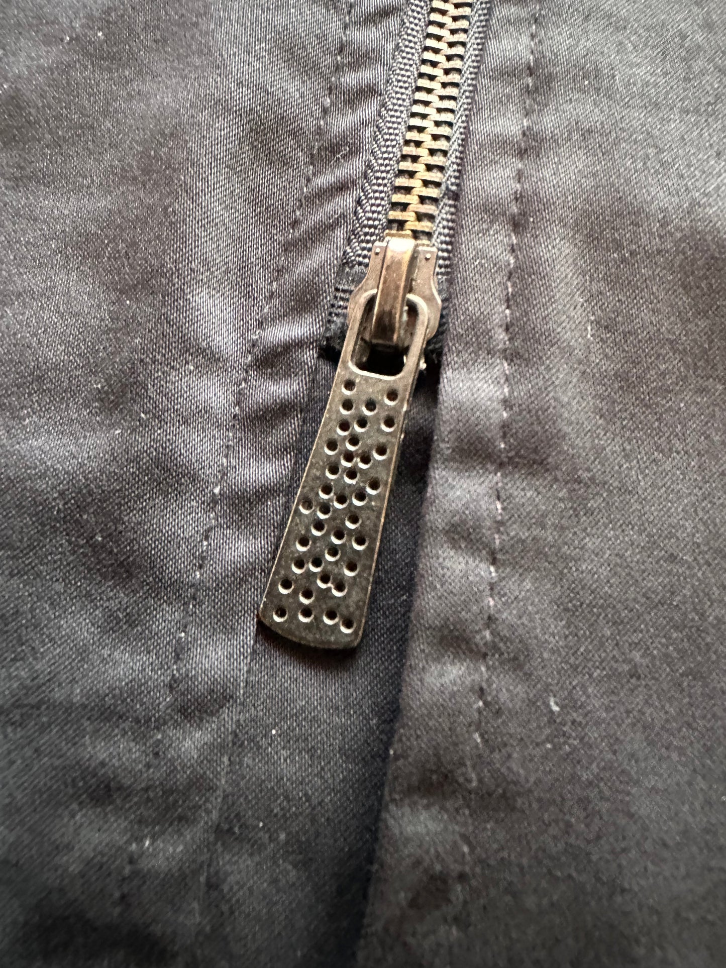 Vintage Black Slim-Fit Military Coat Size M