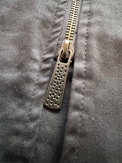 Vintage Black Slim-Fit Military Coat Size M
