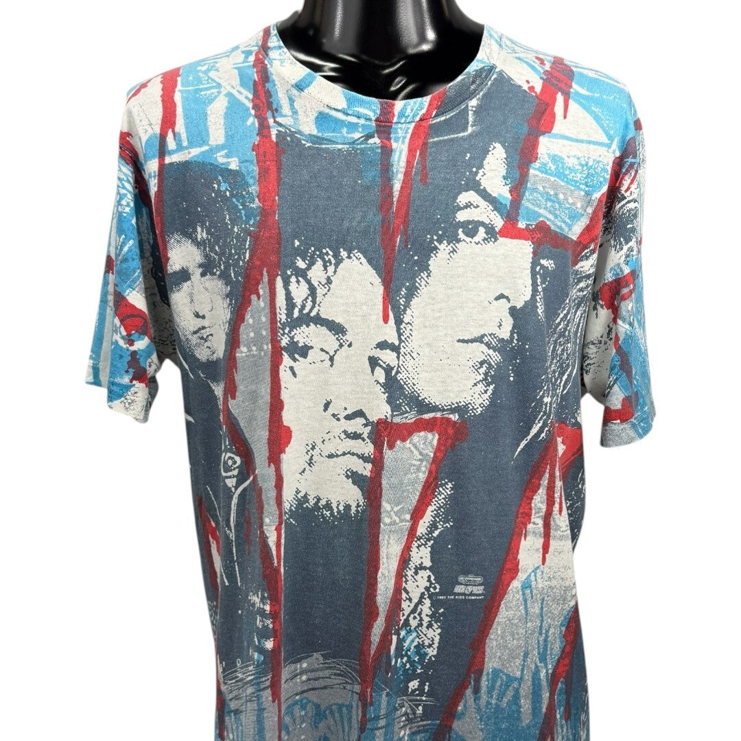 KISS 90s Unholy Revenge All Over Print T-Shirt Size XL