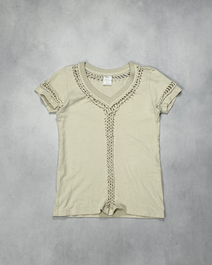 Number (N)ine Braided V-Neck T-Shirt F/W2002 Size 1