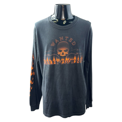 Harley Davidson Vintage Long Sleeve T-Shirt Size L