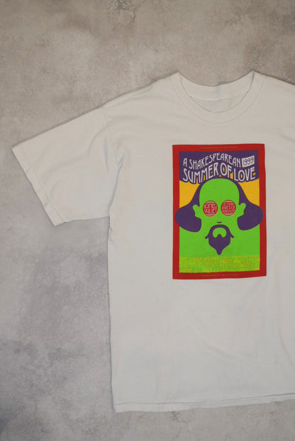 SHAKESPEARE FES summer of love 90s T-Shirt White