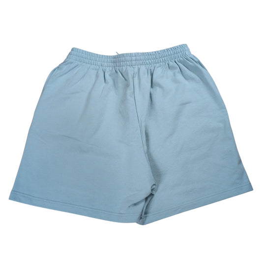 BALENCIAGA BB Logo Embroidered Cotton Sweat Shorts Size M