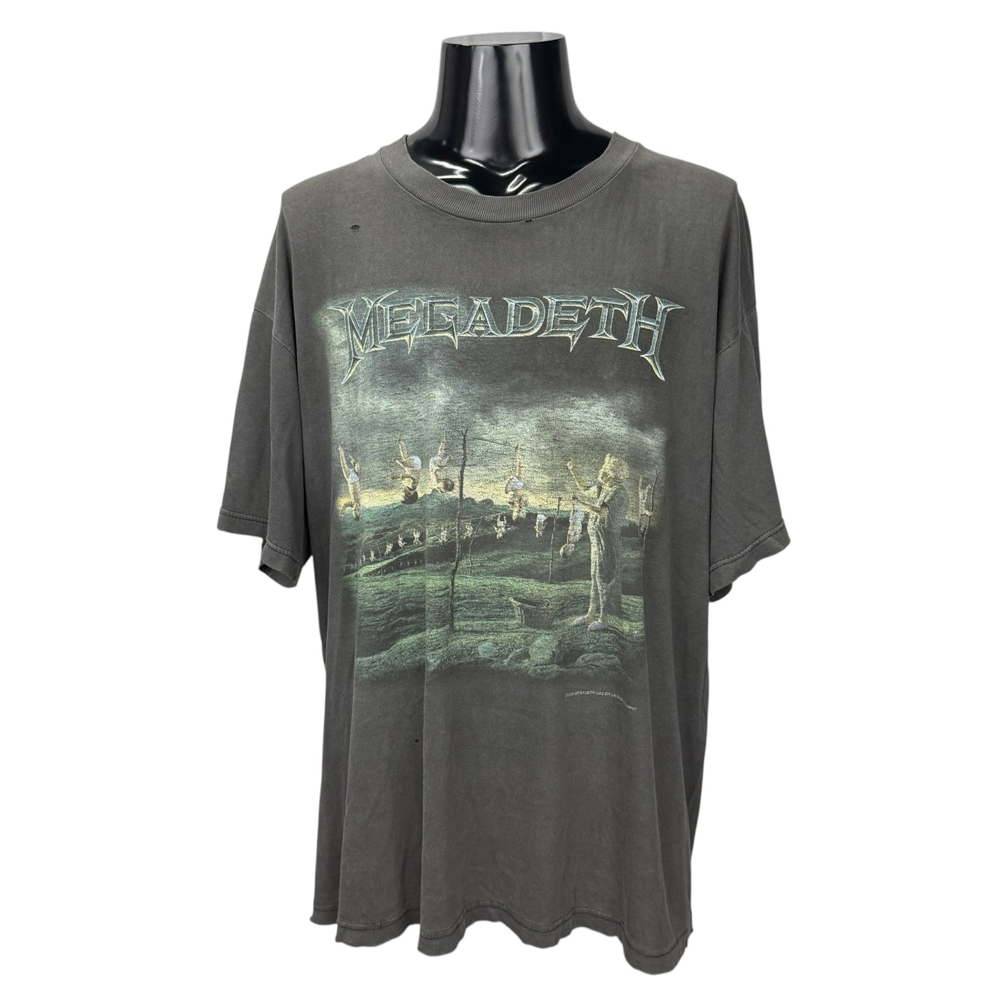 MEGADETH 90s "HUNG OUT TO DRY" Vintage T-Shirt Size XL