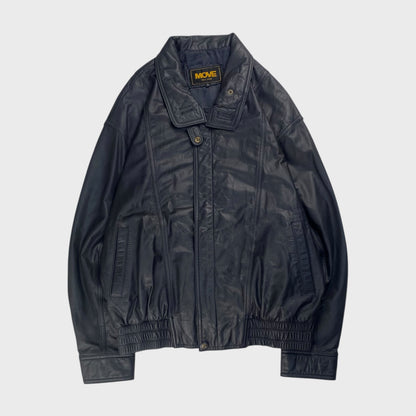 MOVE Leather Jacket Black Size L