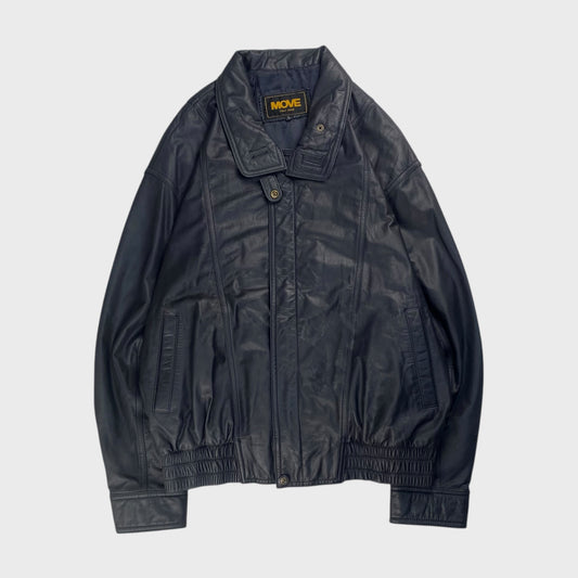 MOVE Leather Jacket Black Size L
