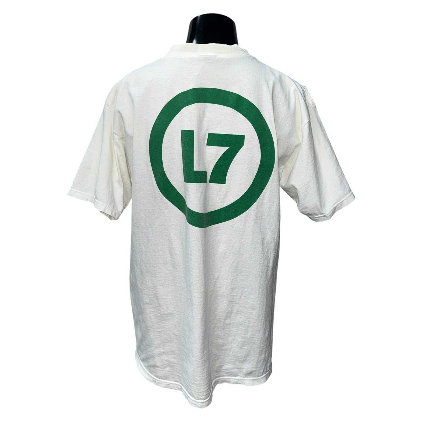 L7 90s Circle Logo T-Shirt Size XL