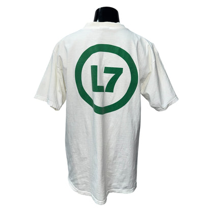 L7 90s Circle Logo T-Shirt Size XL
