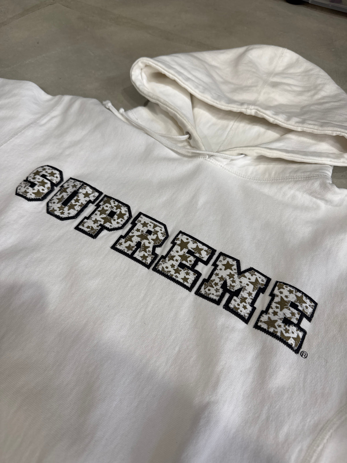 Supreme Collegiate Patchwork Leather Hoodie Size L