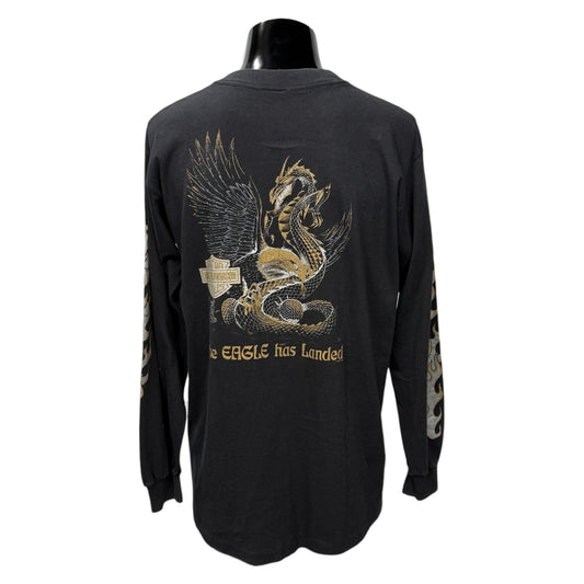HARLEY-DAVIDSON 90s "The Eagle Has Long Sleeve T-Shirt Size L~XL