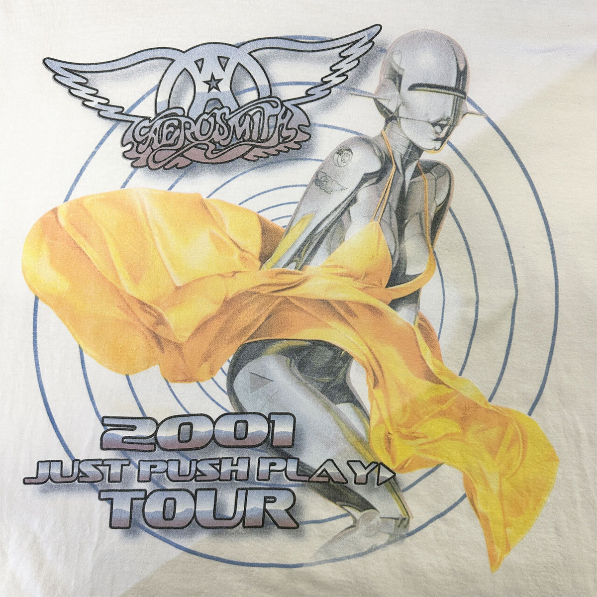 AEROSMITH 00s JUST PUSH PLAY TOUR 2001 Sorayama Long Sleeve Size L