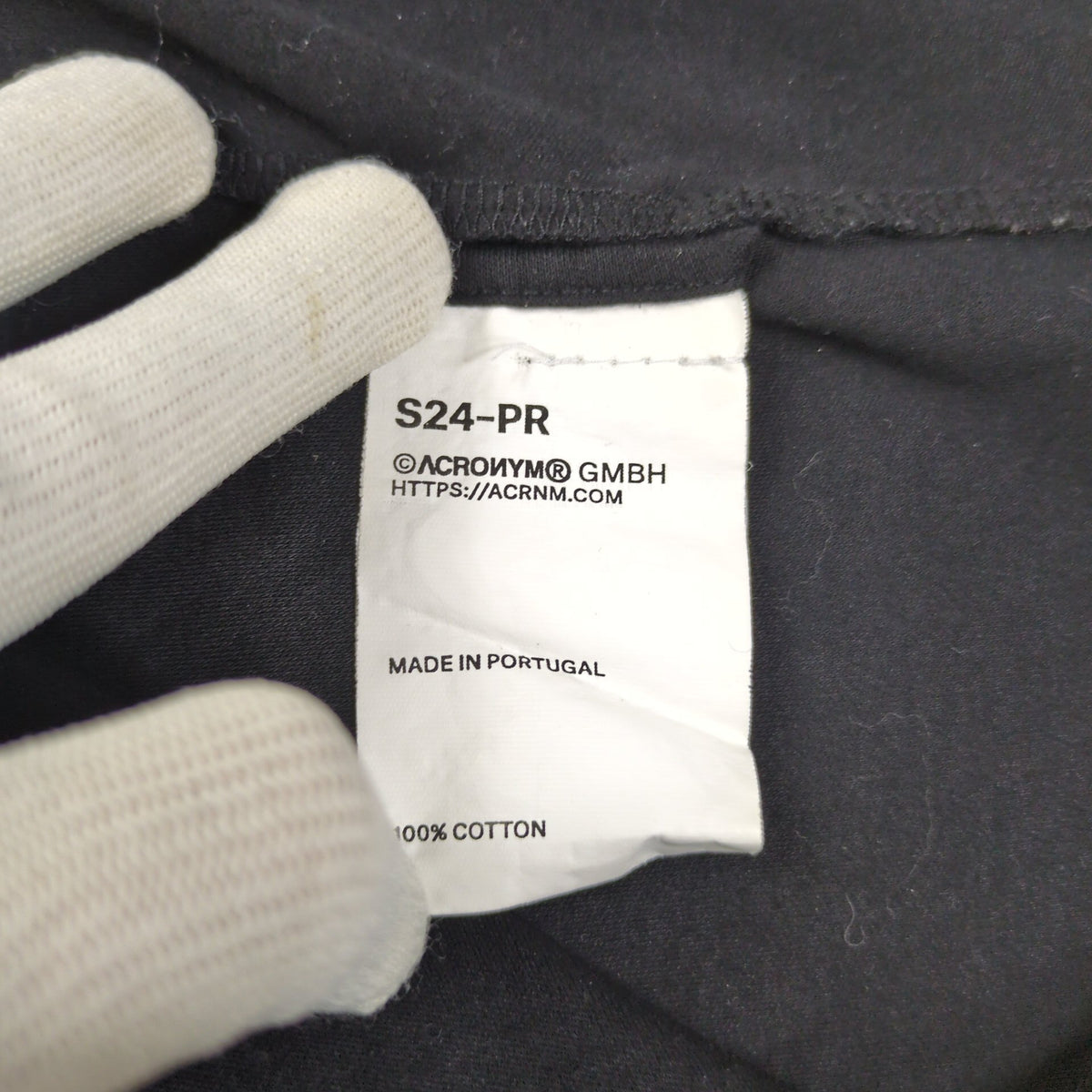 Acronym 24SS Mercerized S/S Tee Black Size M