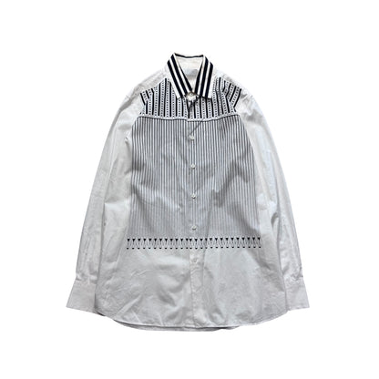 Prada White Long Sleeve Shirt (SS09) Size M