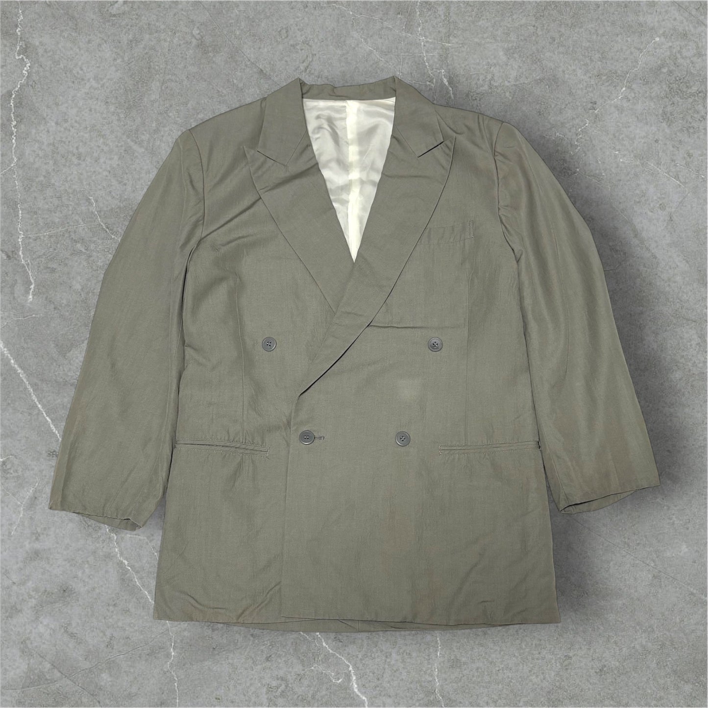 Y's for men WORKSHOP 80s Gray Rayon DB Jacket Free Size