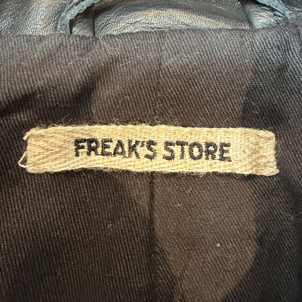 FREAK'S STORE Calf Leather Jacket Black Size M