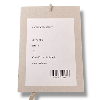NEW MANUAL #025 LE Work Denim Jacket Indigo Free Size