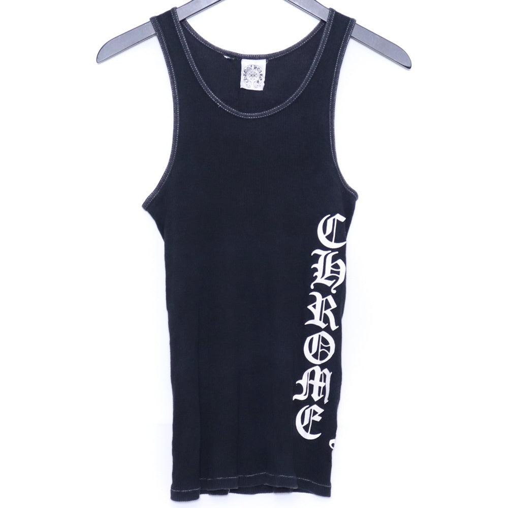 CHROME HEARTS Side Logo Fuck You Tank Top Black Size S