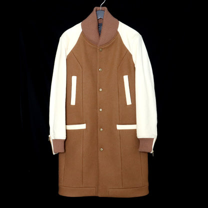 CRUCE&CO 16AW Varsity Chesterfield Coat Beige Size M