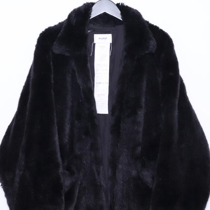 DOUBLET 18AW Hand-Painted Fur Jacket Black Size S