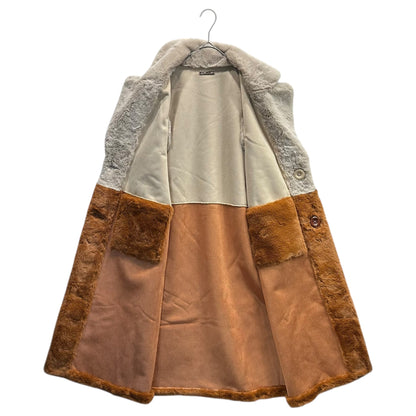 La Fiorentina Long Faux Fur Reversible Vest Size S/M
