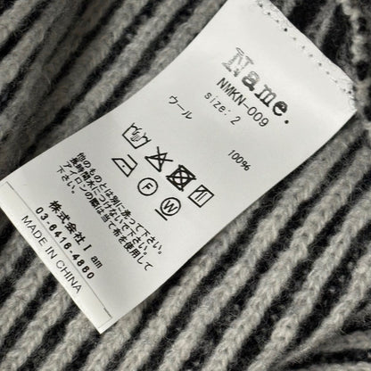 Name. 25AW Reversible Wool Drivers Knit Black/Gray Size 2
