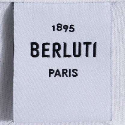 BERLUTI 25SS Scritto Embroidery T-Shirt White Size XS