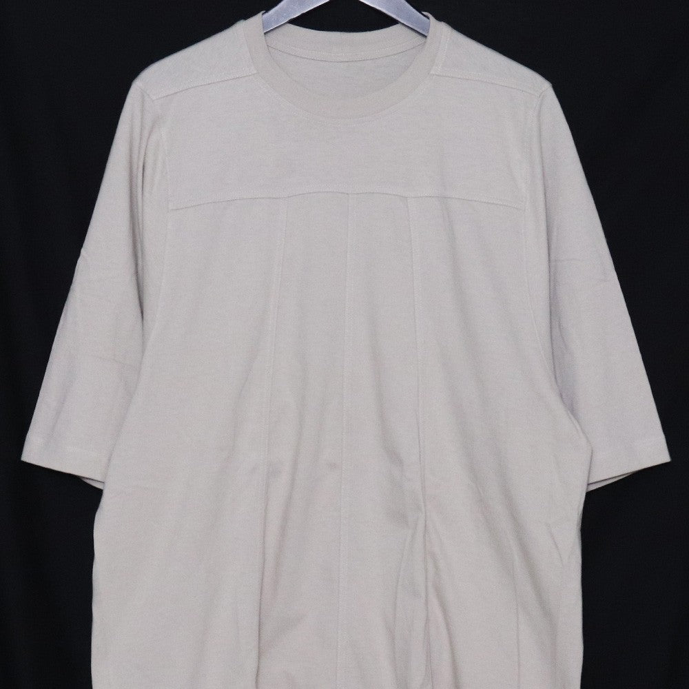 RICK OWENS Grid Crewneck T-Shirt Ivory Size M