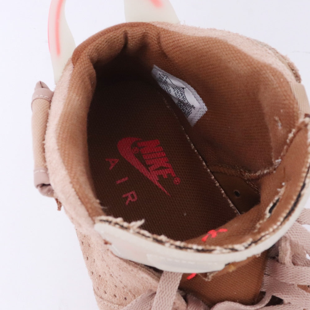 NIKE x TRAVIS SCOTT Air Jordan 6 Sneakers Brown Size 25cm