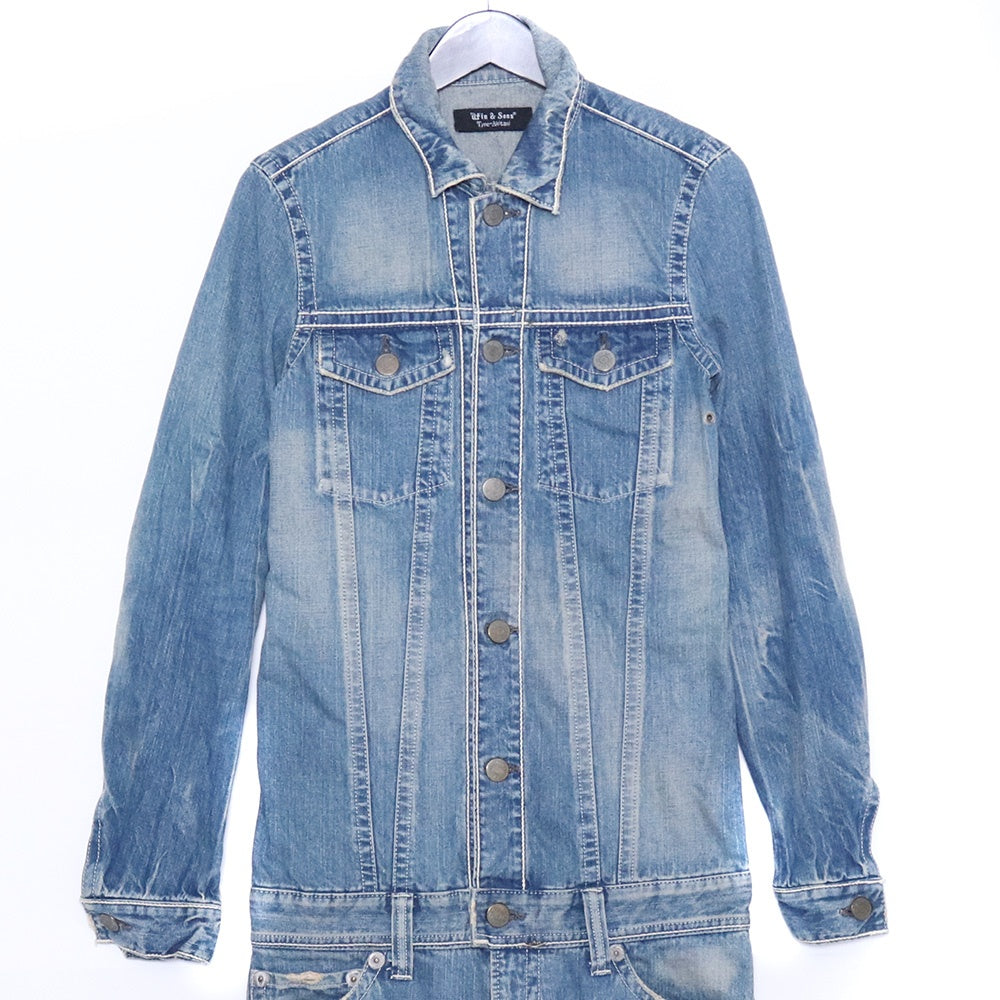 WIN&SONS TYPE-AKITANI Denim Jumpsuit Size 1
