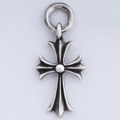 Chrome Hearts Old Tiny CH Cross Silver Charm Size F