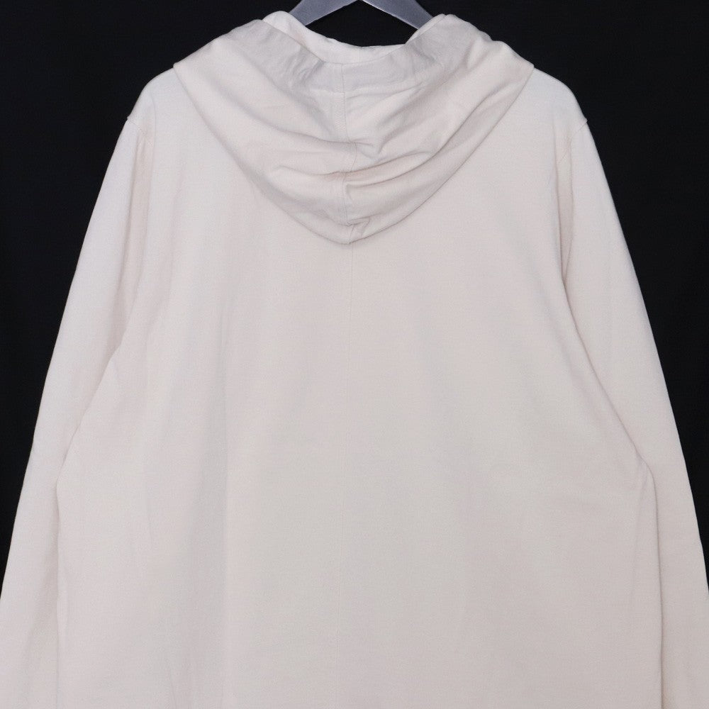RICK OWENS 22SS Cotton Pullover Hoodie Ivory Size M