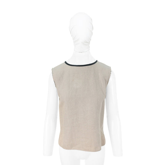 Celine CÉLINE by Phoebe Philo Beige Linen Shirt Size 36