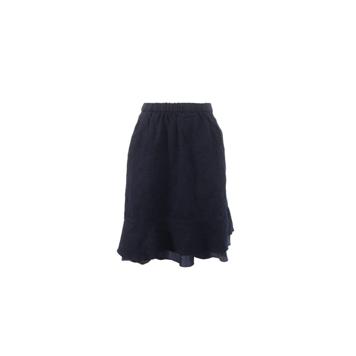 COMME des GARCONS 2008 S/S Polyester Skirt Navy Size SS