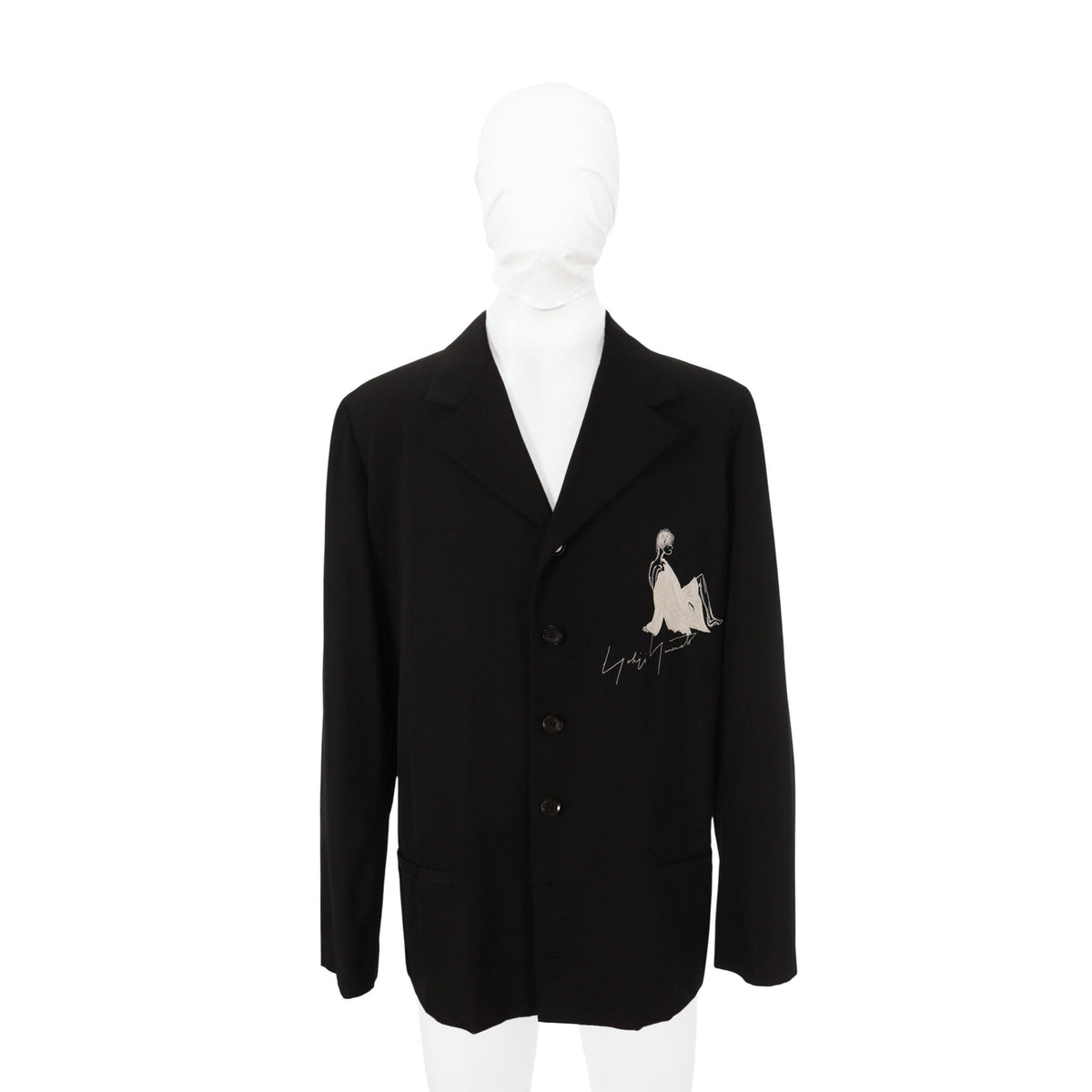 Yohji Yamamoto POUR HOMME 02SS Wool Jacket Size 3