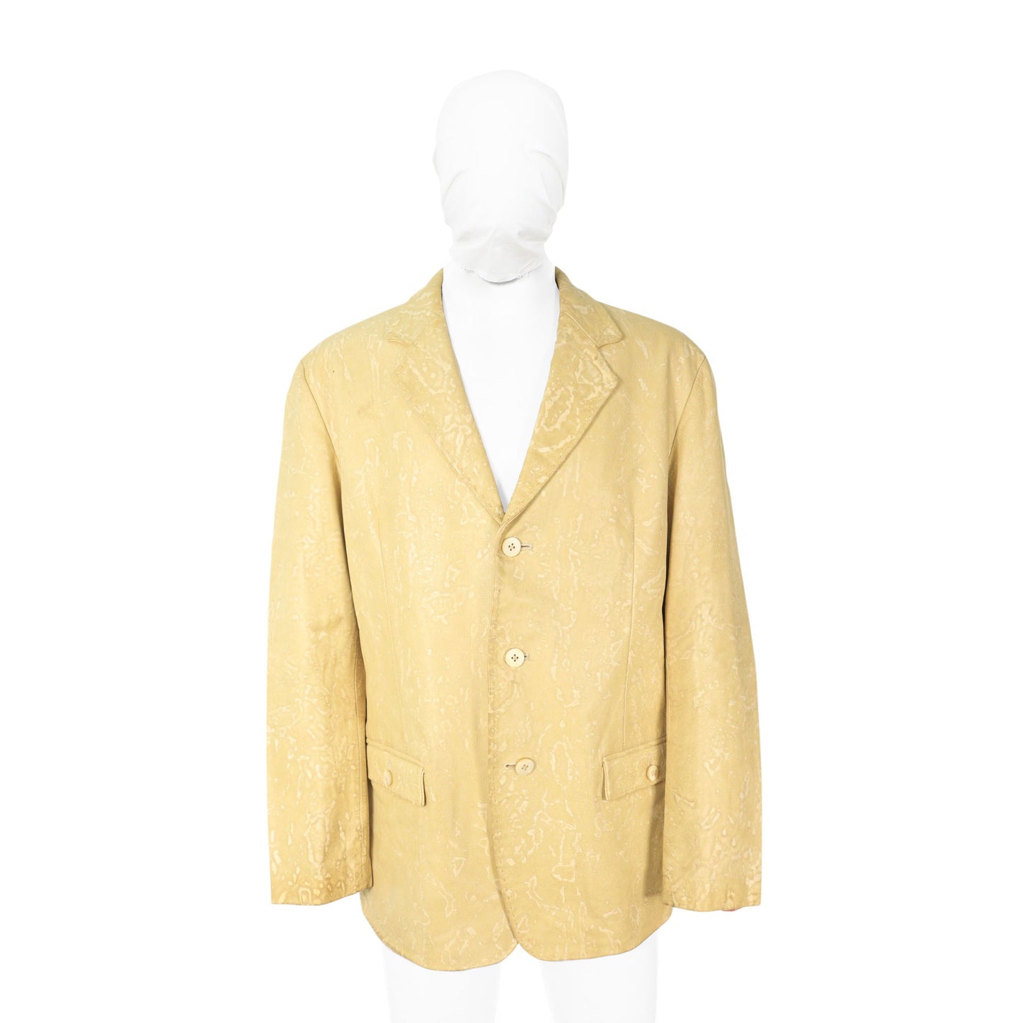 Yohji Yamamoto 2000 FW Leather Jacket Beige