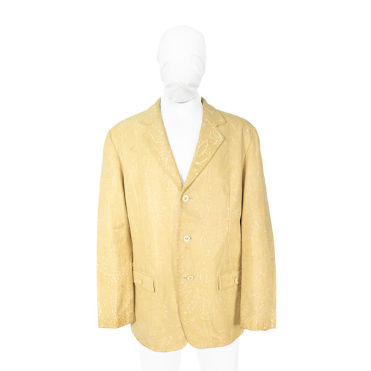 Yohji Yamamoto 2000 FW Leather Jacket Beige