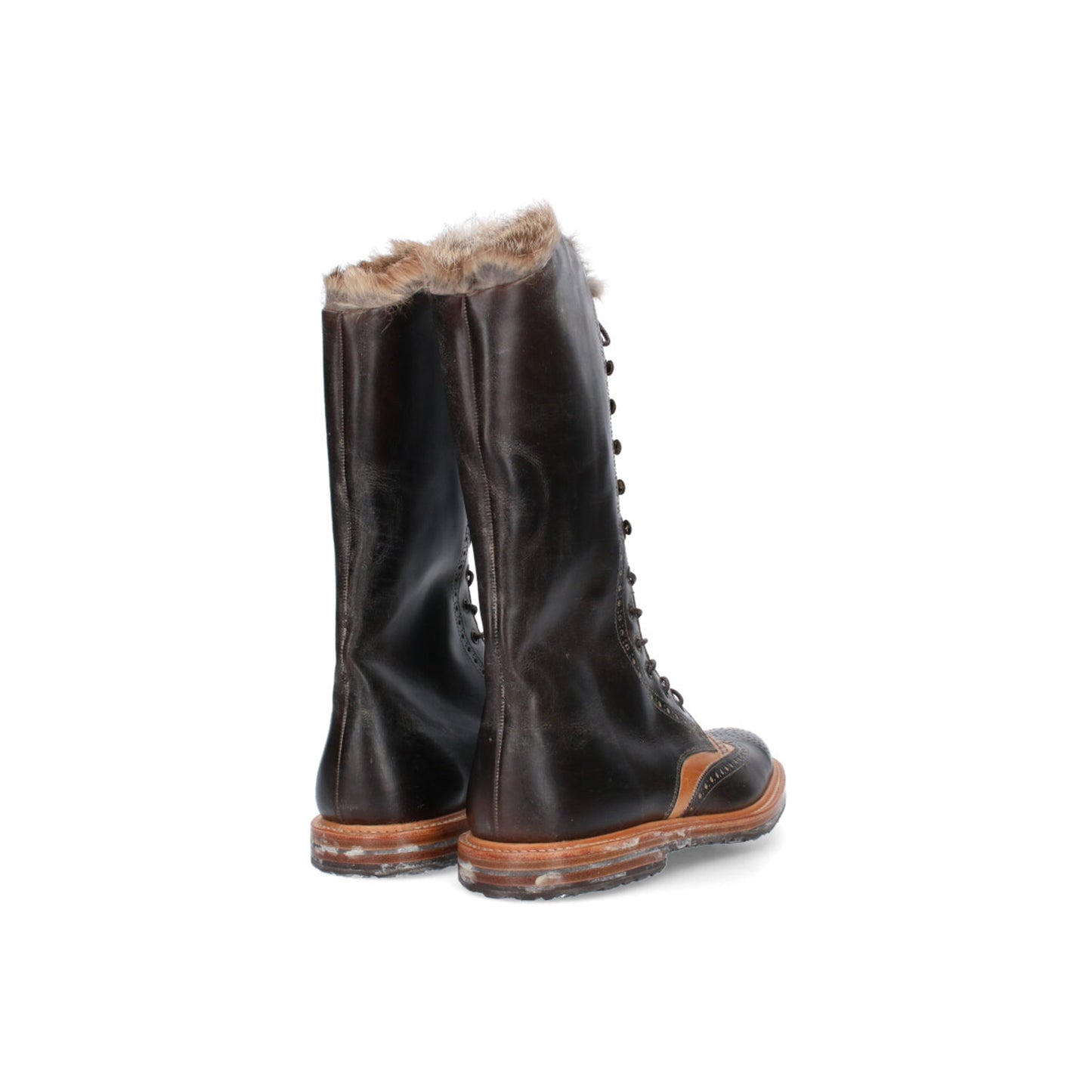 NUMBER (N)INE 2002 A/W Brown Tone Boots Size 10