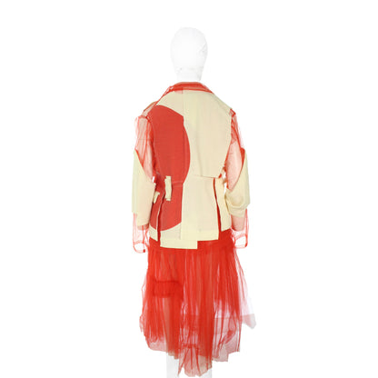 COMME des GARCONS 2007 S/S White Red Skirt